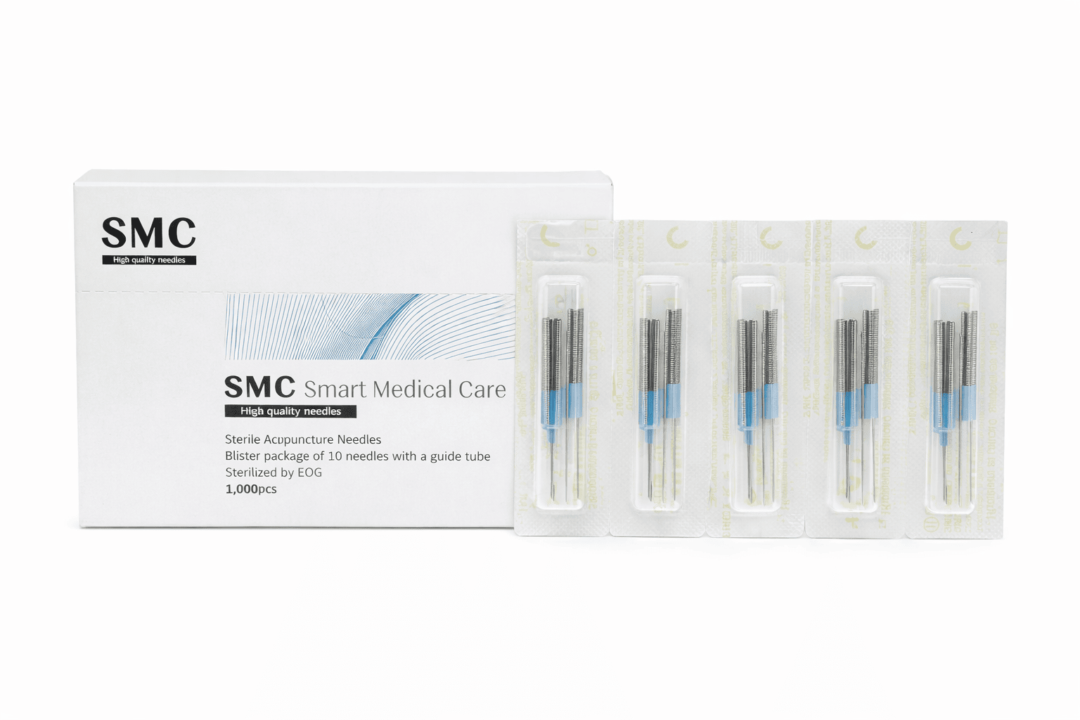 SMC Premium Spring Metal Handle Acupuncture Box of 1000 - Image 3