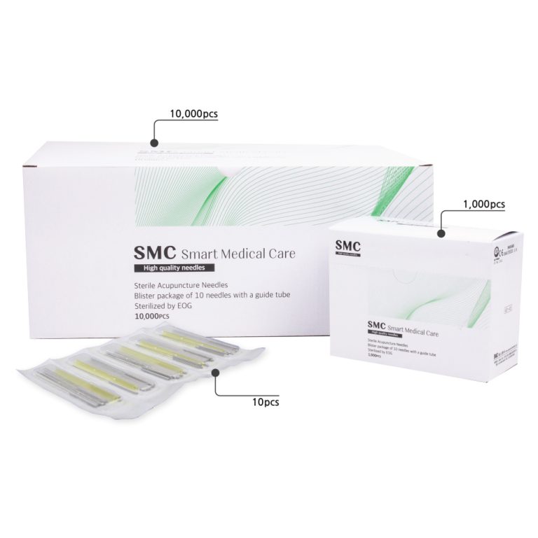 SMC Premium Spring Metal Handle Acupuncture Box of 1000