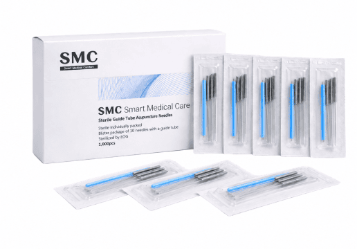 SMC Premium Spring Metal Handle Acupuncture Box of 1000